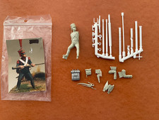 figurine 54 mm (1/35) canonnier sur canon Gribeauval sous le Premier Empire