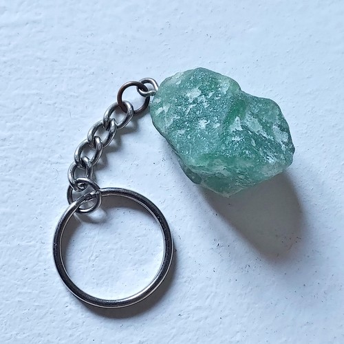 Porte clefs pierre brute - porte-clefs,