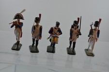 LOT DE 5 SOLDATS EN PLOMB PEINT PRINCE AUGUST LOT D