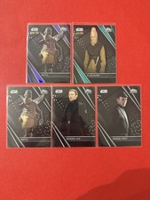 Lot De 5 Cartes Star Wars Topps Chrome Black 2023