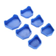 6pcs Plâtre Dentaire Base Set