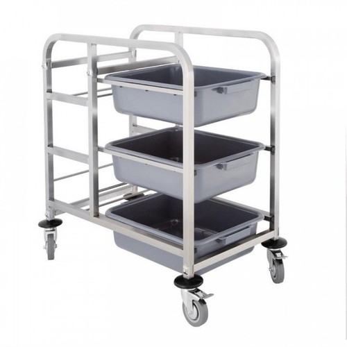 Chariot inox cantine 3 - inox,