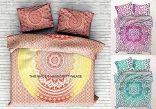 Indien Ombre Mandala Consolateur Hippie Double Couette Doona Set Literie Housse