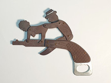 Ancien Décapsuleur Ouvre bouteille Érotique Bakélite Pistolet Vtg Tire-bouchon