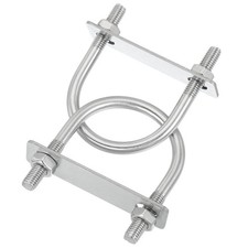 2 Pcs U-Bolts M8x51mm Acier Inox 304 Pour Poteaux Courbure Ronde