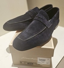 Mocassins santoni veau velours - veau,