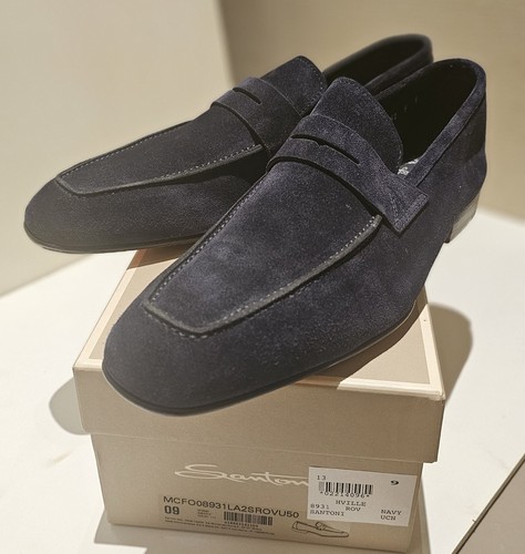 Mocassins santoni veau velours - mocassins,