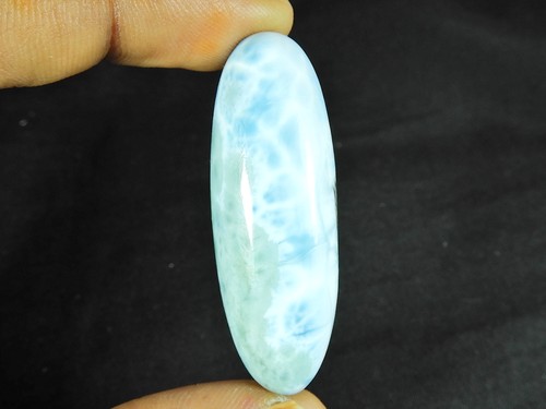 Cabochon forme ovale bleu - cabochon,