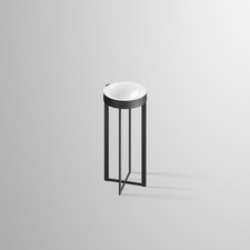 Lavabo à colonnes Alape WT.RX400.CR, L:397 mm, H:900 mm, P:427 mm, benne ronde