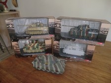 lot 5 chars Allemand miniatures 1/43  panzer, panther tigre king tiger & obusier