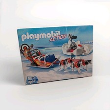 Playmobil 9057: Explorateur Avec Chiens De Traineau/ Boîte Complète