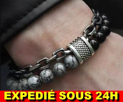 Bracelet chaîne perles - ✅,