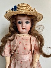 JOLIE ET FINE POUPÉE ANCIENNE TÊTE BISCUIT SIMON & HALBIG POUR W.S.K. - HT 38 cm