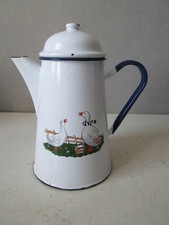 chocolatière cafetière émaillée ancienne