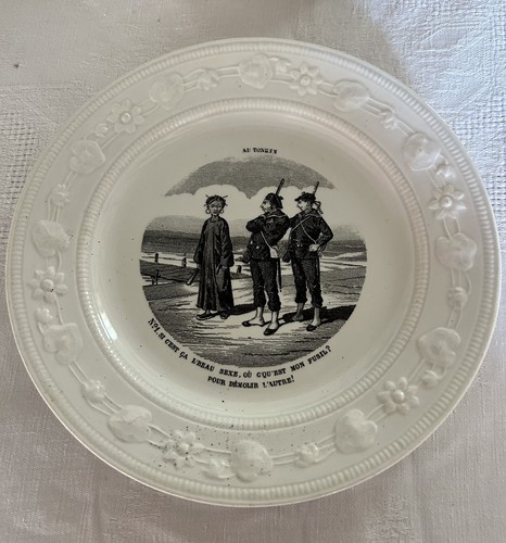 Assiette militaire parlante - militaire,