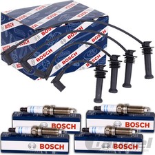 BOSCH Bougies D'Allumage + Ignition Convient pour Ford Fieasta IV Courier Ka 1.3