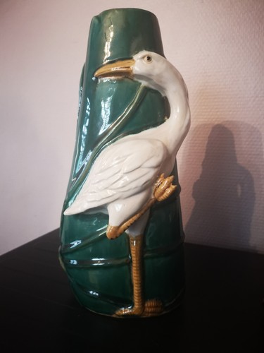 Vase athezza heron - heron, relief