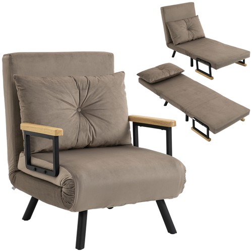 Homcom fauteuil convertible - homcom, 1