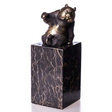 Sculpture Ours panda en bronze