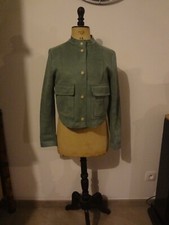 ZARA 40 42 VESTE DAIM SOUPLE ORIGINAL CHIC BOLERO GILET PRESSIONS  VESTE " ZARA