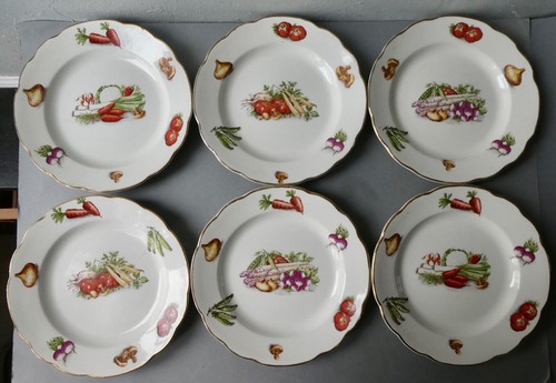 Assiettes plates décor - 6, plates,