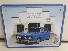 PETITE PLAQUE EN TOLE RENAULT R8 GORDINI 21X15 cm pour décos en trés bon état bx