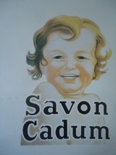 PLAQUE EMAILLée SAVON CADUM
