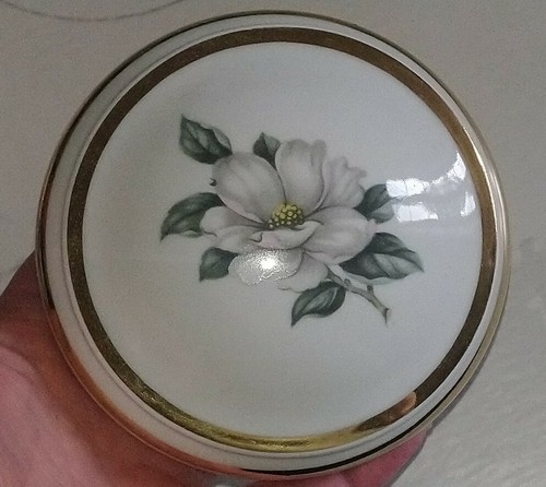 Boîte ronde porcelaine - boîte, en