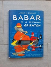 Babar Et Le Professeur Grifaton Laurent De Brunhoff Grands Albums Hachette 1969