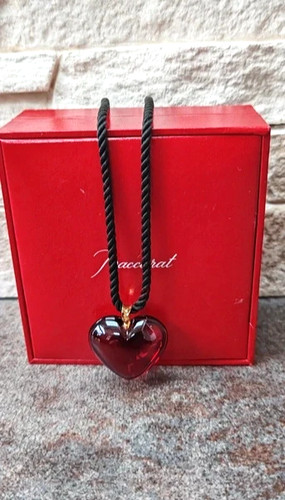 Collier baccarat cœur - baccarat, rouge