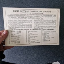 meccano NOTICE CONSTRUCTEUR
