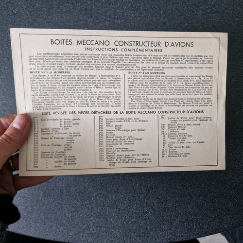 Meccano notice constructeur - meccano,