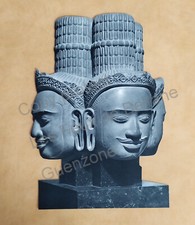 STATUE  ART KHMER DECOUPAGE