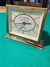 Horloge ancienne Publicitaire, mécanique, pendule vintage RJ GASTON à DAX