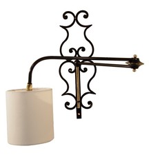 Wall Sconce Articulated French Wrought Iron Brass LUNEL Modernist Mid Century
