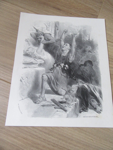 Gravure 1880 originale - gravure,