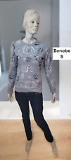 Bonobo Jeans Taille 36  sweat shirt gris femme motif roses