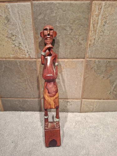 Statuette africaine longiligne - statuette,