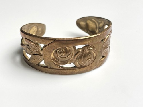 Ancien bracelet jonc laiton - bracelet,