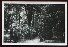 photo ancienne guerre. Cimetière de Lugwisbourg Stalag VA .Allemagne . 1942