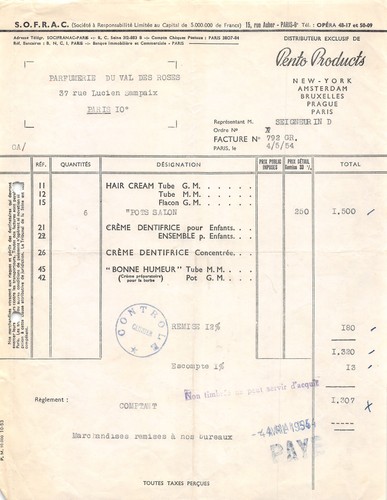 1954 sofrac distributeur - sofrac,