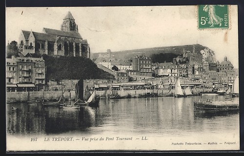 Cpa tréport vue prise du - tréport,,