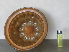 antique mould cake Heart Pudding Cooking Heavy Terra-cotta Mold vintage french