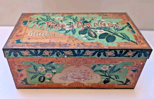 Boite tôle lithographiée - boite,