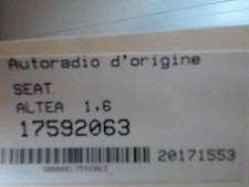 Autoradio d'origine SEAT ALTEA
