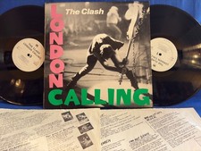 THE CLASH LONDON CALLING 2LP + INSERTS. ORIGINAL EUROPE LP EXC