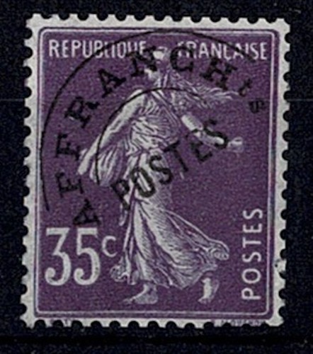 France timbre preoblitere - france,