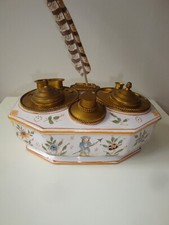 Encrier Faïence Moustiers Milieu XVIII ème Olèrys   Inkwell