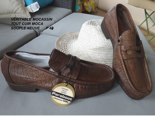 Chaussure mocassin tout cuir - chaussure,