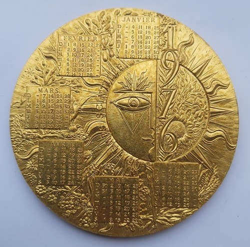 Médaille calendrier 1976 - médaille,